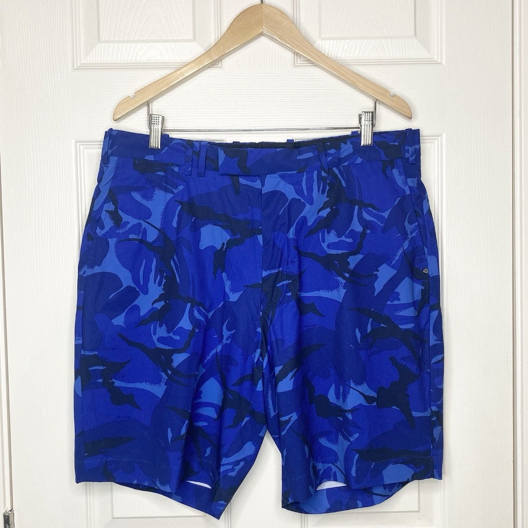 RLX Ralph Lauren Mens Golf Shorts Chino Size 36 Pockets Blue