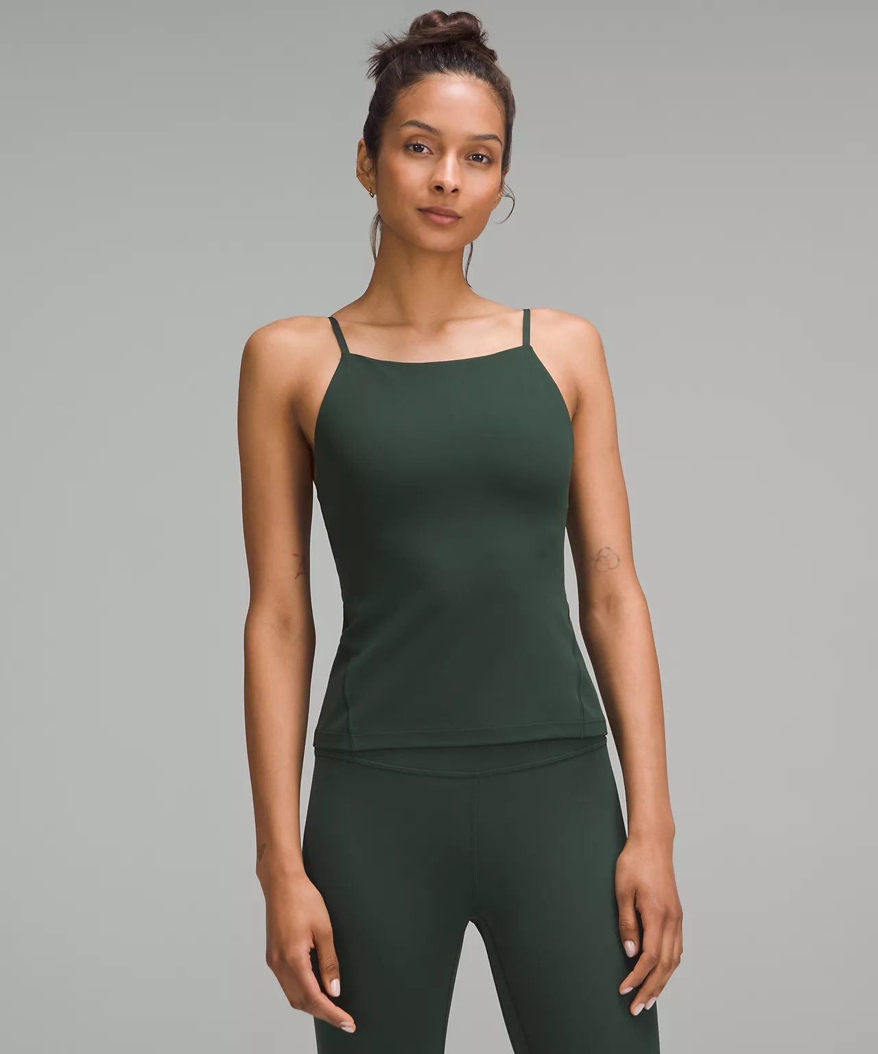 Lululemon Align High Neck Cami Tank Top size 4 Legacy Green