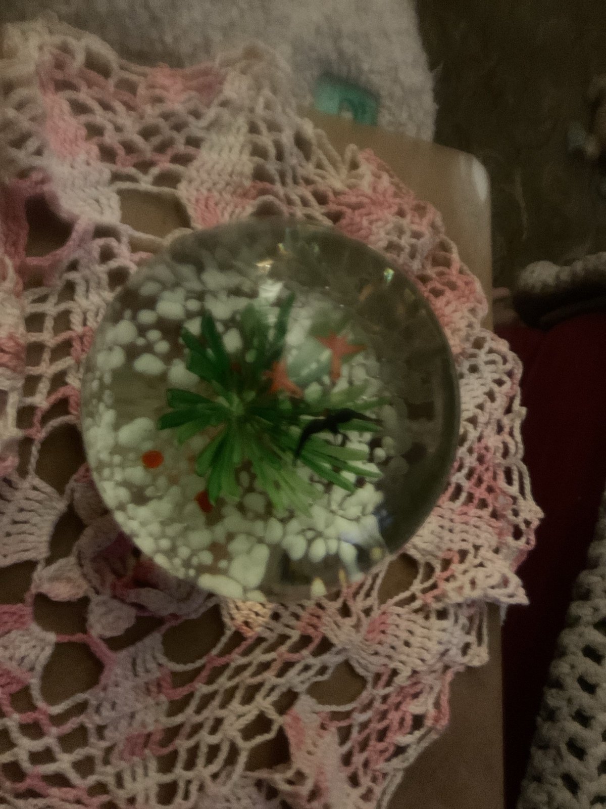 Vintage Marano aquarium paperweight