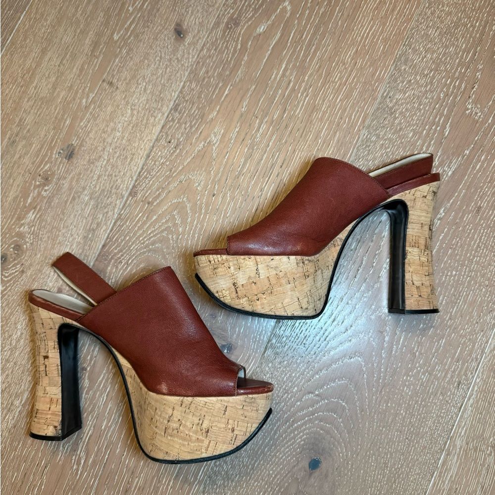 Chloe Cork Heels
