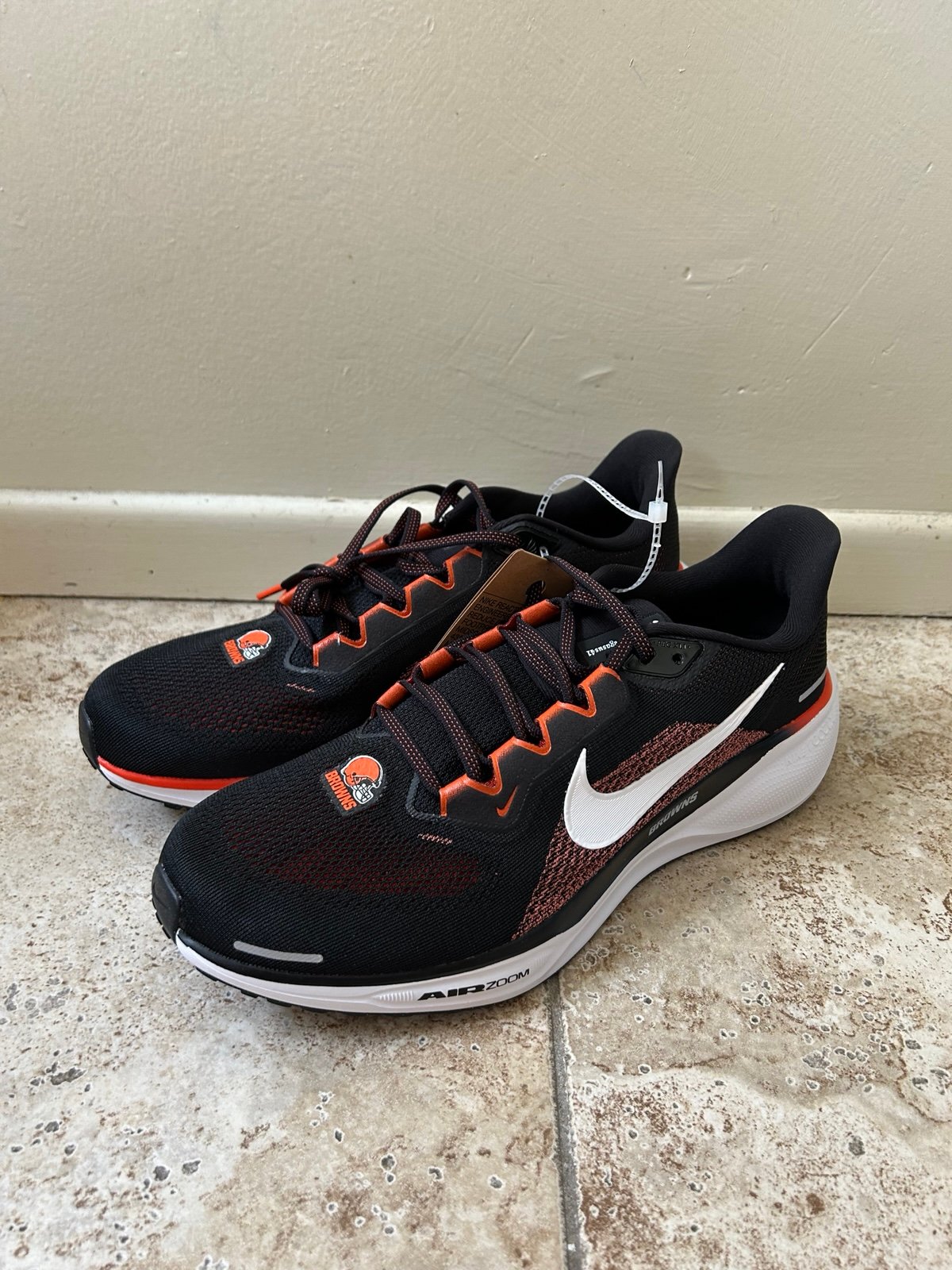 Nike Air Zoom Pegasus 41 Cleveland Browns Men's Size 15 Shoes NFL FZ5075-001
