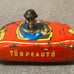 Vintage Hungarian import Tin Litho Friction Toy