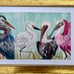 Framed coastal wading wetland birds by the artist, me!