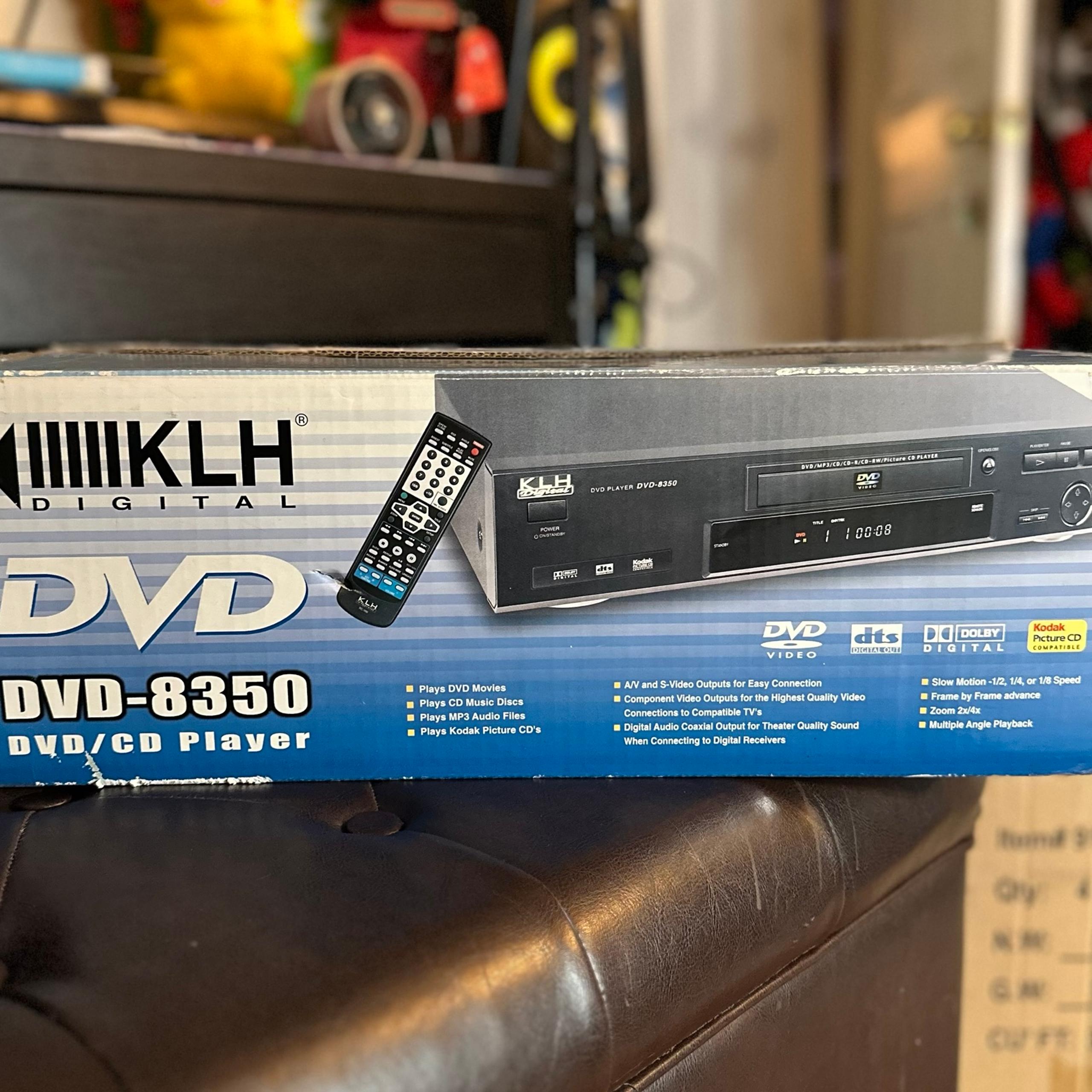 KLH Digital DVD CD Player DVD-8350 W/Remote DVD/MP3/CD/CD-R-CD-RW