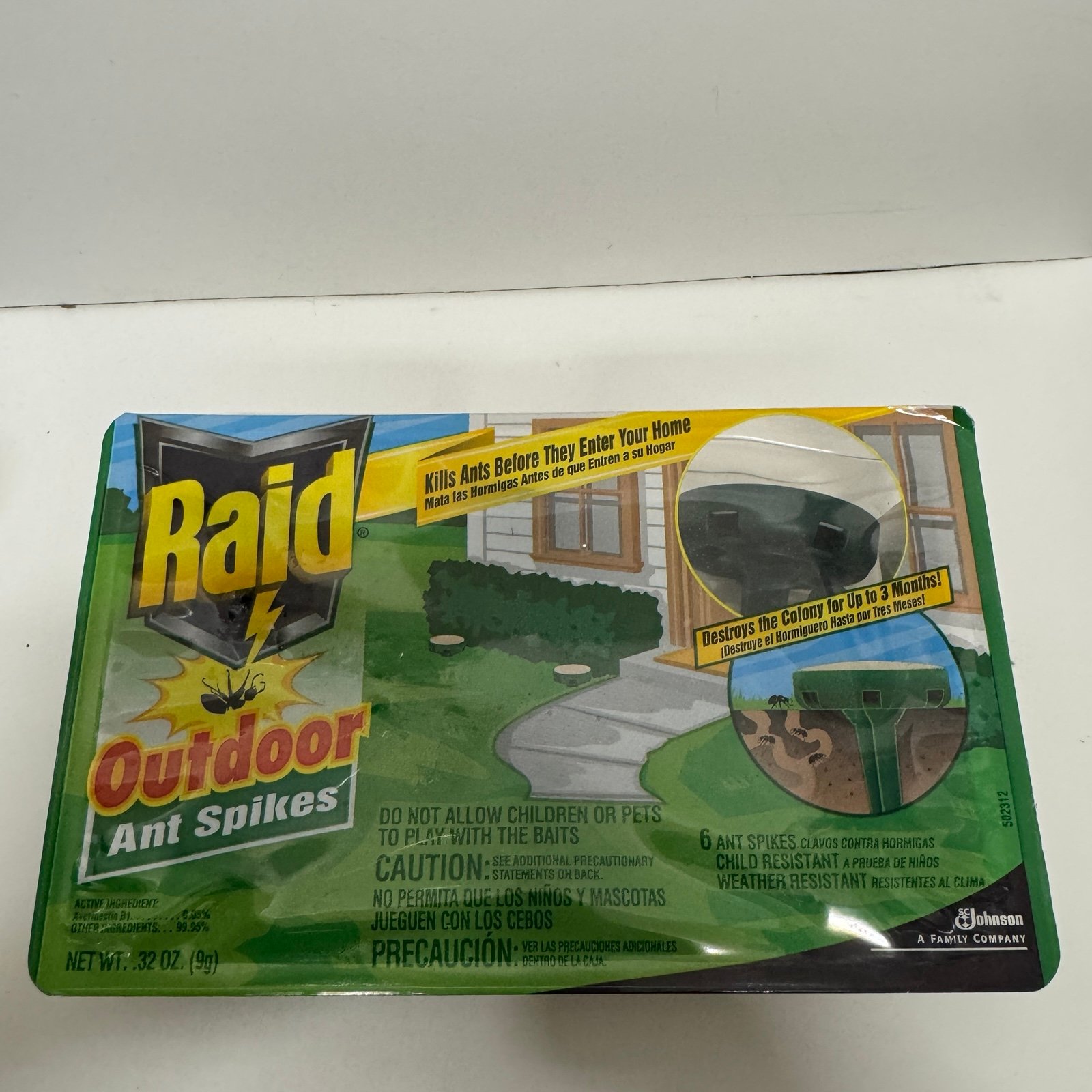 Raid Outdoor Ant Spikes Vintage