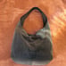 Michael Kors Blue Lena Large Suede Hobo Shoulder Bag