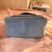 Michael Kors Blue Lena Large Suede Hobo Shoulder Bag
