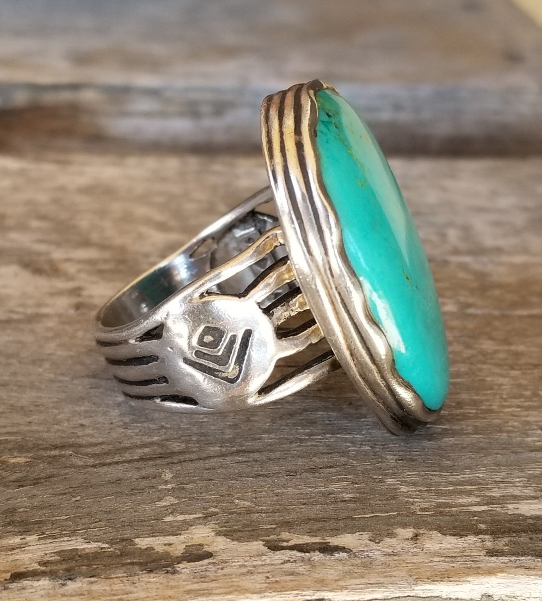 Silpada Sterling Silver & newest Turquoise Ring, Sz 10