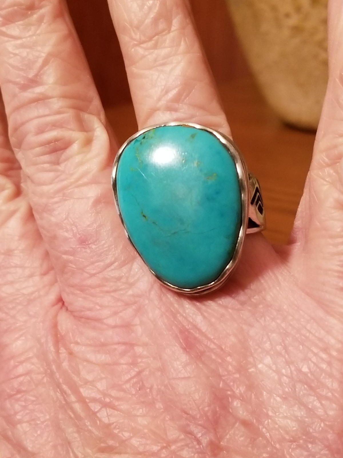 Silpada Sterling Silver & newest Turquoise Ring, Sz 10