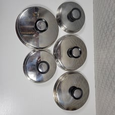 Amway Queen Lids bundle of 5 Stainless Steel Cookware lids