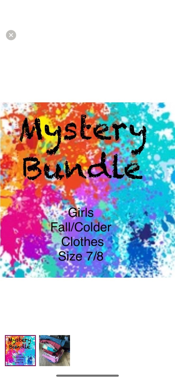 Girls Colder Weather Mystery Bundle of Clothes Variety Multi Colors Size 7/8