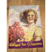 Vtg 1933 Kellogg's For Crispness Puzzle Lady Holding Flower Bouquet 8 x 6 -2