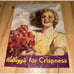 Vtg 1933 Kellogg's For Crispness Puzzle Lady Holding Flower Bouquet 8 x 6 -2