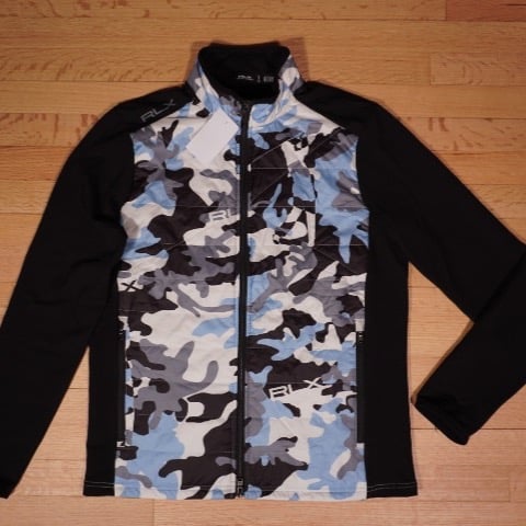 RLX Golf Camo Hybrid Mockneck Jacket Medium Modal Wool Elastane Brand New