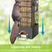 Metal Squirrel Proof Bird Feeder for Outdoors Hanging Gravity Protection Squirre