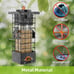Metal Squirrel Proof Bird Feeder for Outdoors Hanging Gravity Protection Squirre