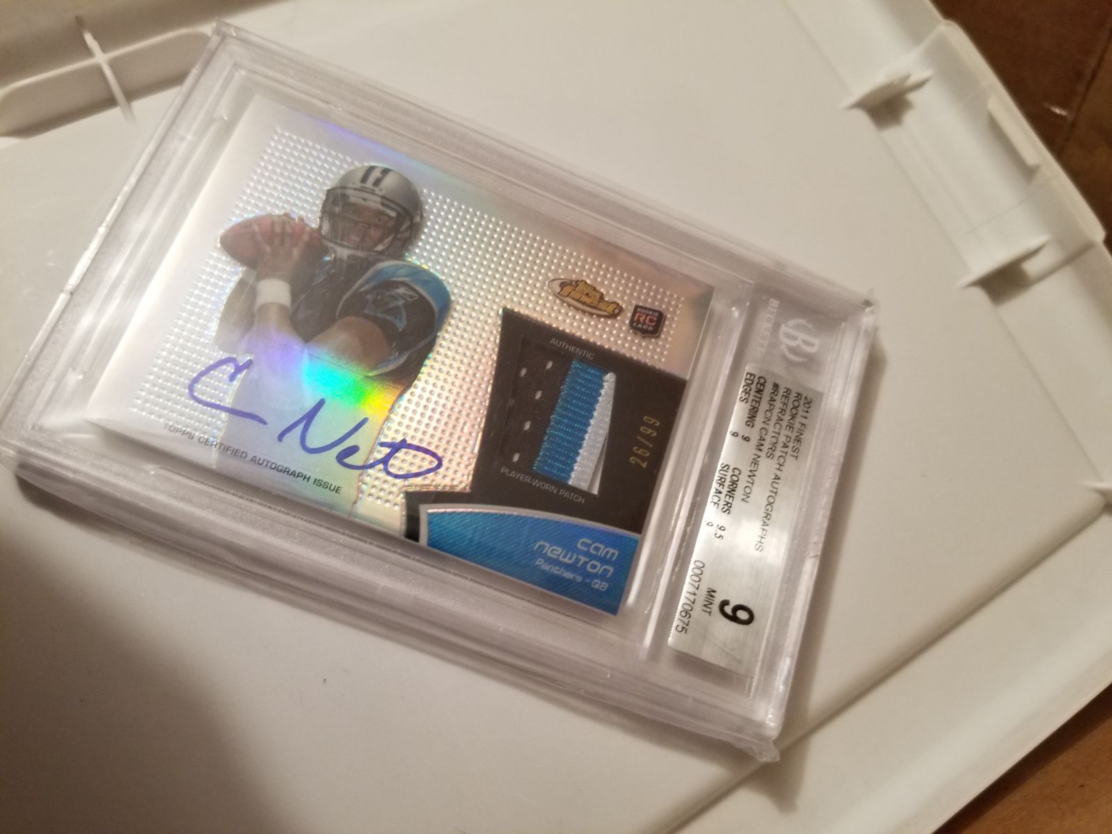 2011 Cam Newton Finest Rookie Refr Auto