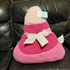 Isaac Mizrahi Pink Candy Corn Pillows (Set of 2)