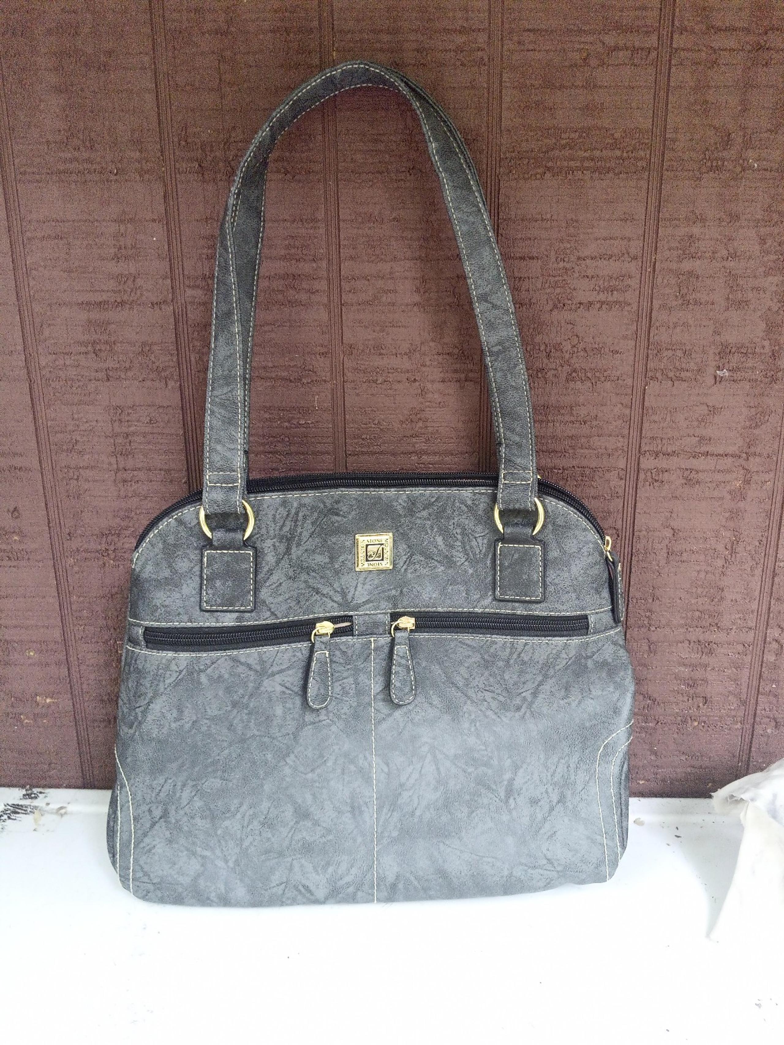 Stone Mountain crunch domed satchel