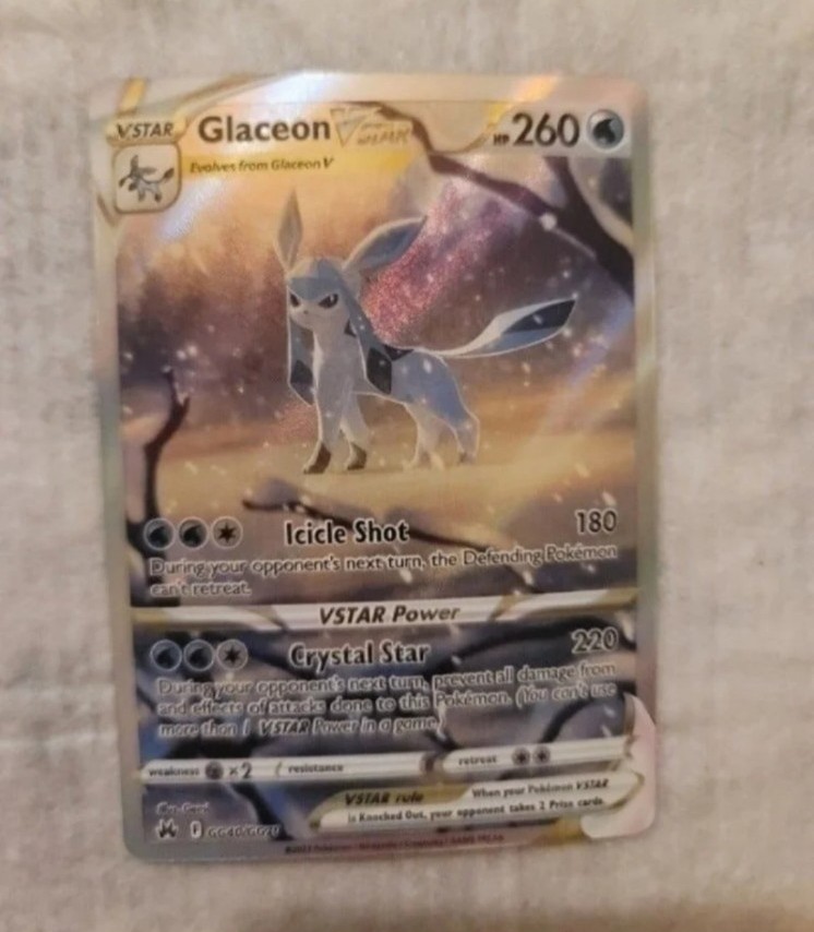 POKEMON GLACEON VSTAR CARD