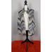 NWT Umgee Pink & Gray Chevron Vegan Faux Fur Sherpa Back Collared Vest 1XL
