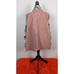 NWT Umgee Pink & Gray Chevron Vegan Faux Fur Sherpa Back Collared Vest 1XL