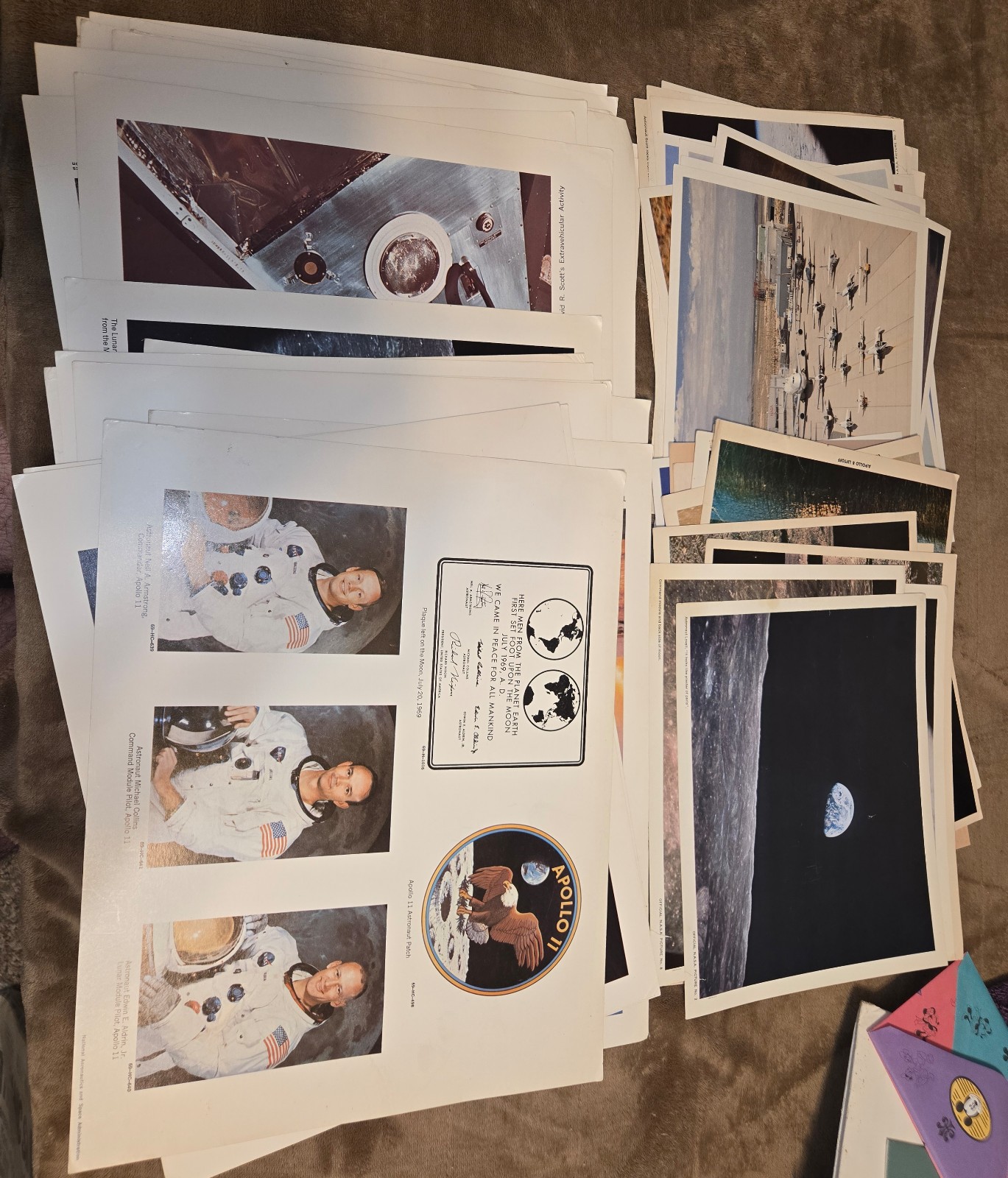Lot Of 59 Vintage NASA Photographes Authentic Mix - Apollo 8, 10, 11 & More