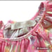 Loveshackfancy pink floral print Lou button back dress size 8-9Y