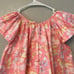 Loveshackfancy pink floral print Lou button back dress size 8-9Y