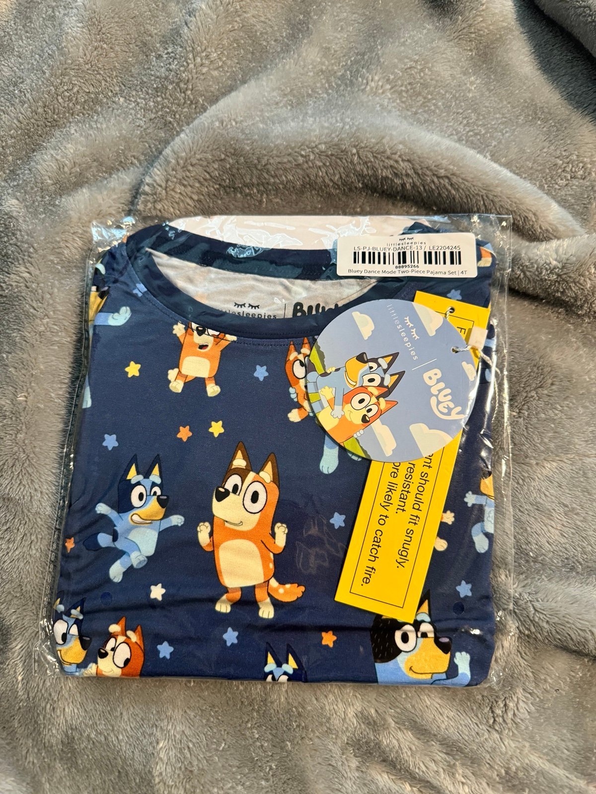 Little Sleepies Blue Dance Mode Two Piece Long Sleep/Pants Set