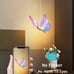 Acrylic Butterfly Pendant Lamp Nordic Bedroom Bedside Hanging LED Ceiling Chande