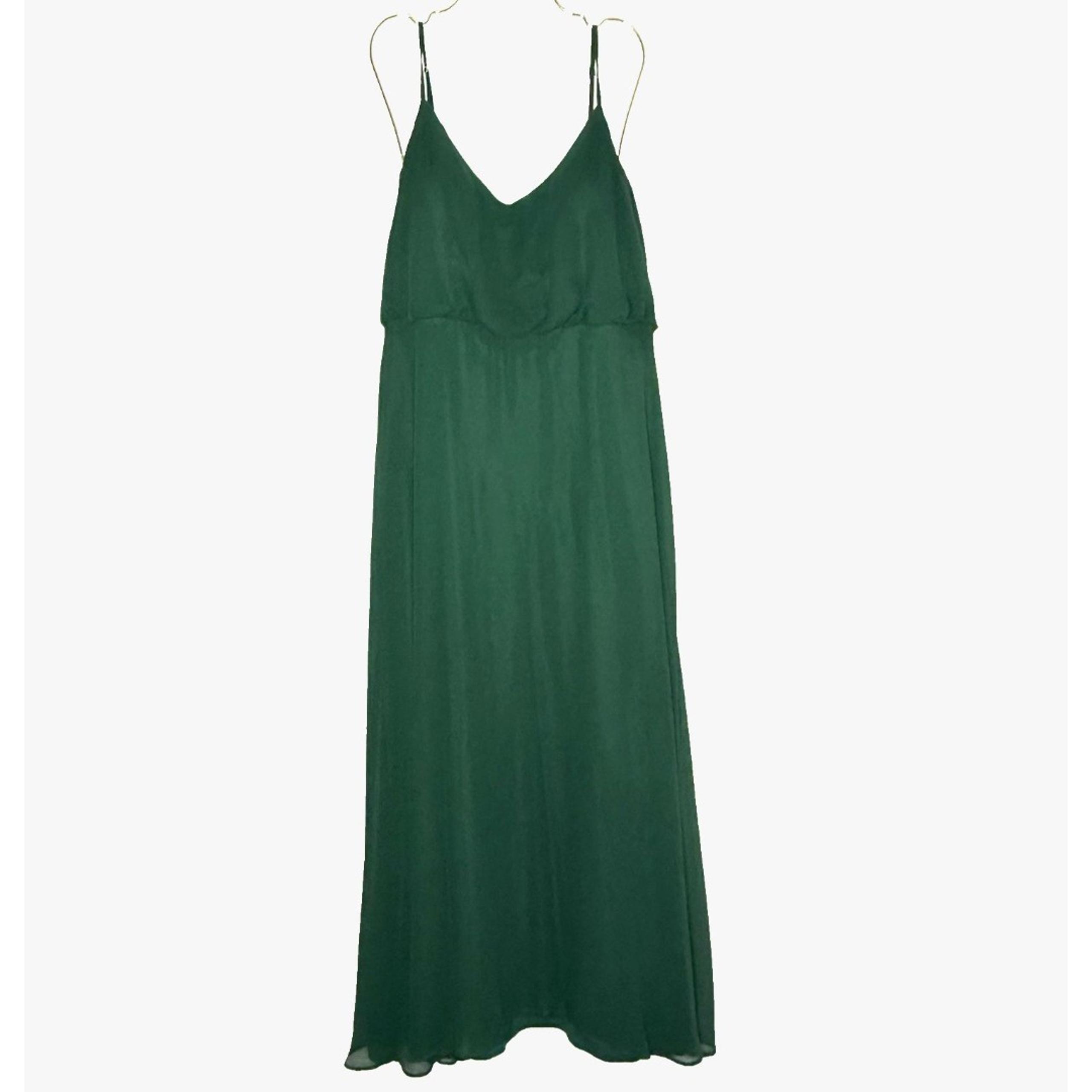 Birdy Grey Women's Emerald Green Blouson Formal Prom Party Chiffon Dress SZ XL