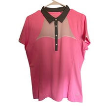 Annika Cutter & Buck Golf Large Athletic Pink shirt