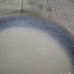 Martha Stewart PERRY STREET BLUE Reactive Blue Band Stoneware Salad Plate Set 4
