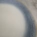 Martha Stewart PERRY STREET BLUE Reactive Blue Band Stoneware Salad Plate Set 4