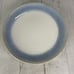 Martha Stewart PERRY STREET BLUE Reactive Blue Band Stoneware Salad Plate Set 4