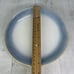 Martha Stewart PERRY STREET BLUE Reactive Blue Band Stoneware Salad Plate Set 4