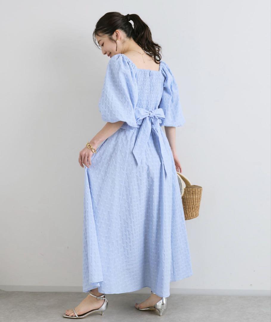【Set】La boutique BonBon Jacquard Blouse + Skirt 36