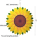 Sunflower Wind Spinner Yard Art Garden Decor 3D Stainless Steel Sculptures