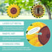 Sunflower Wind Spinner Yard Art Garden Decor 3D Stainless Steel Sculptures