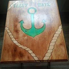 Handmade Anchor End table