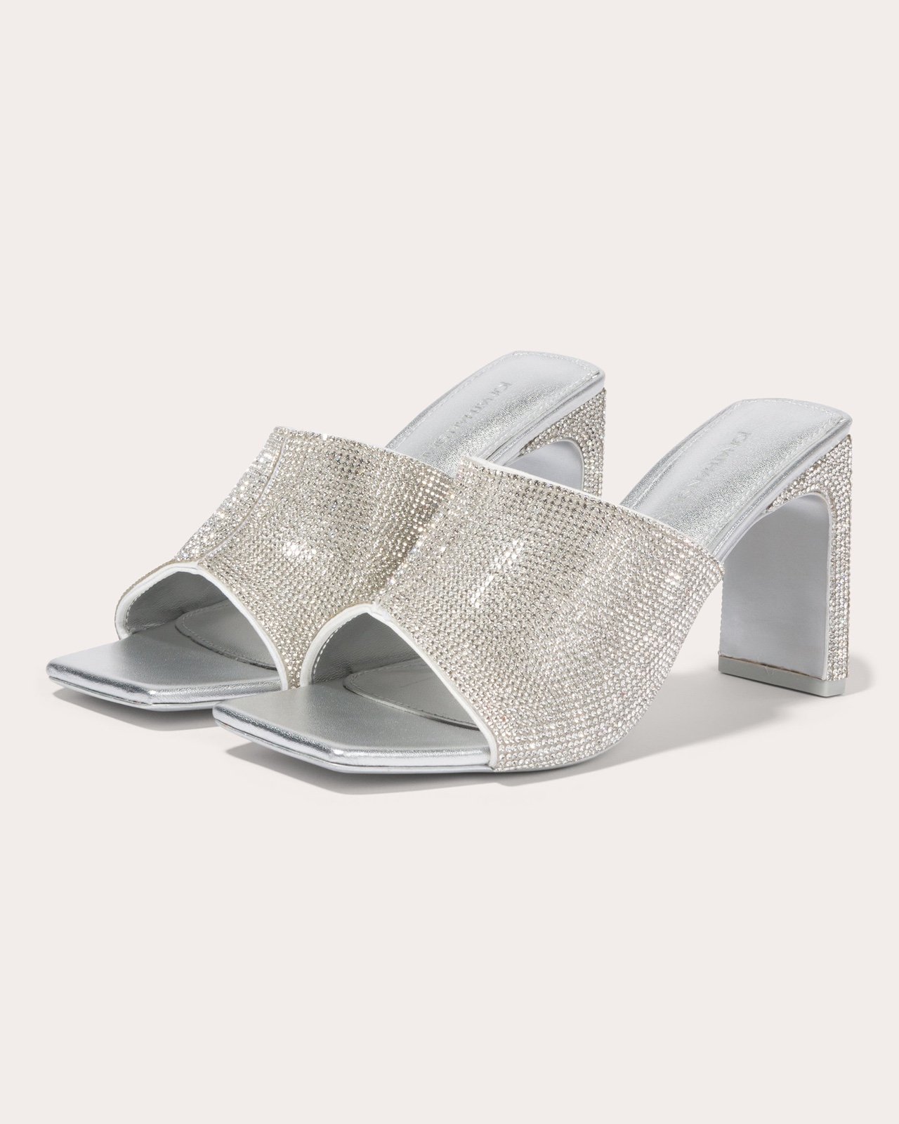 SIMKHAI Asia Heeled Crystal Mule