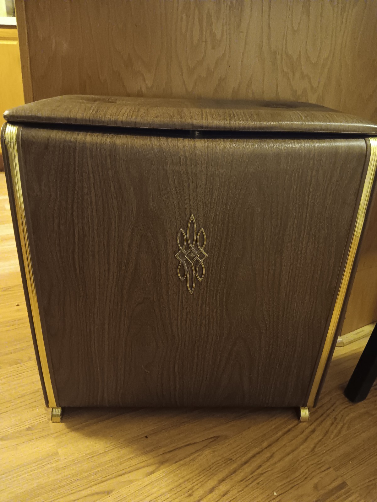 Vintage mid century laundry hamper