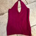 Ralph Lauren cashmere pink crop haltertop sz S