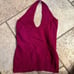 Ralph Lauren cashmere pink crop haltertop sz S