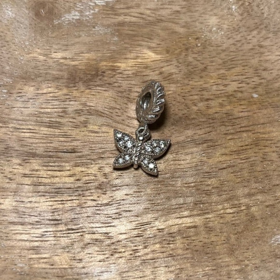 Judith Ripka CZ Butterfly Charm