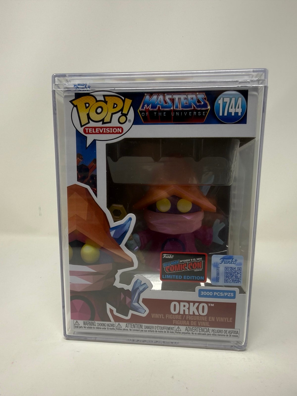 Orko Funko Pop Faceted Masters of the Universe NYCC 2025 Con Sticker 3000 Pcs
