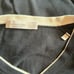 Ermenegildo Zegna Black V-Neck Ivory Trim Cotton Sweater XL