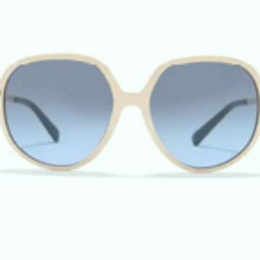 Valentino 57mm Gradient Sunglasses ivory blue