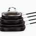 Gotham Steel Mini Personal Sized 5 Piece Nonstick Stackable Pots & Pans Set